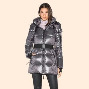 Elegant Metallic Puffer Jacket